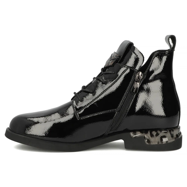 Leather ankle boots Filippo DBT7229/25 BK black