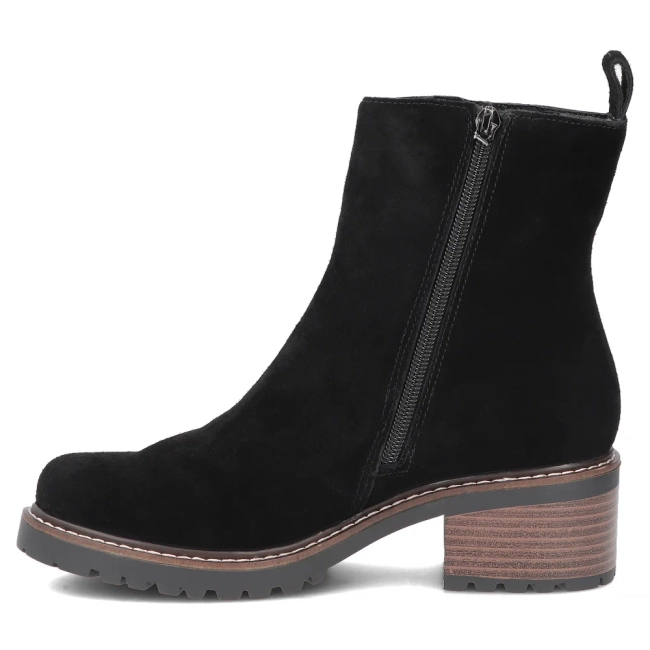 Leather heeled ankle boots Filippo DBT7930/26 BK black