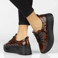 Leather sneakers Filippo DP6427/26 BR CR brown