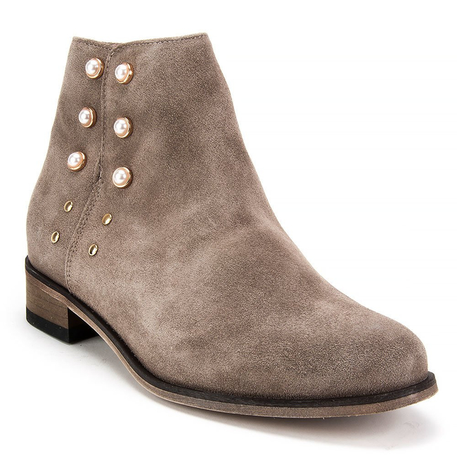 Botki Eksbut 68-4946-K58-1G Beż Welur