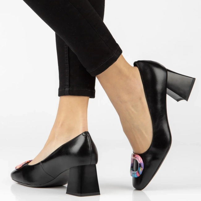 Leather shoes Filippo DP7831/26 BK BK black
