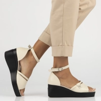 Leather sandals Filippo DS7029/25 BE beige