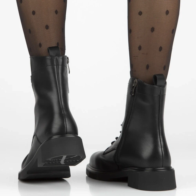 Leather ankle boots Filippo DBT7189/25 BK black