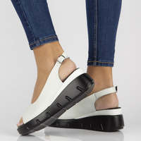 Leather sandals Filippo DS3595/22 WH white