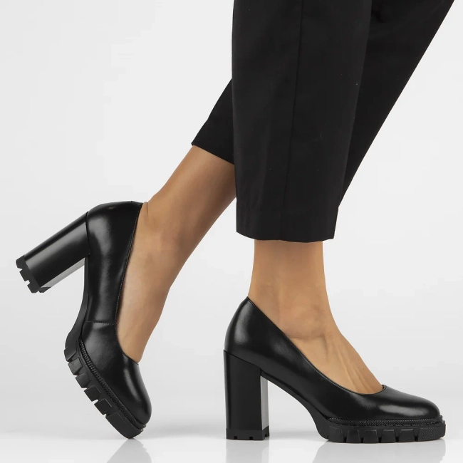 Leather shoes Filippo DP6187/24 BK black