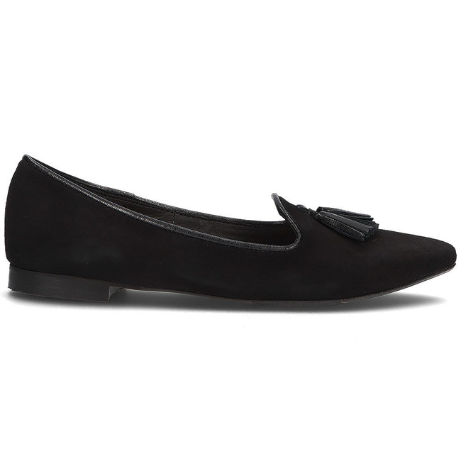 Suede ballerinas Alexio Giorgio 1779 black