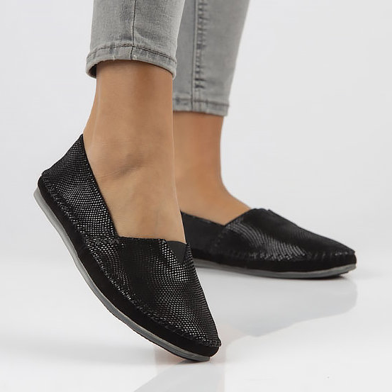 Leather shoes Filippo DP031/22 BK black