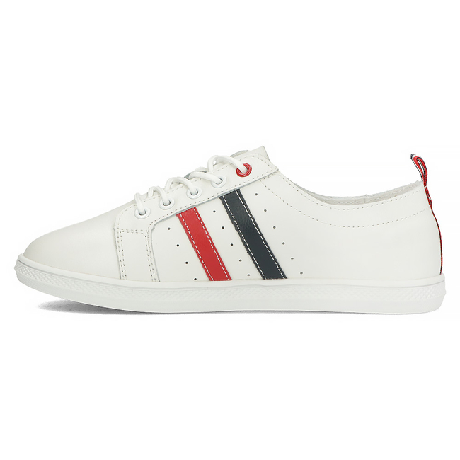 Leather shoes Filippo DP4478/23 WH NV white