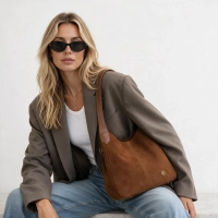 Light brown handbag City