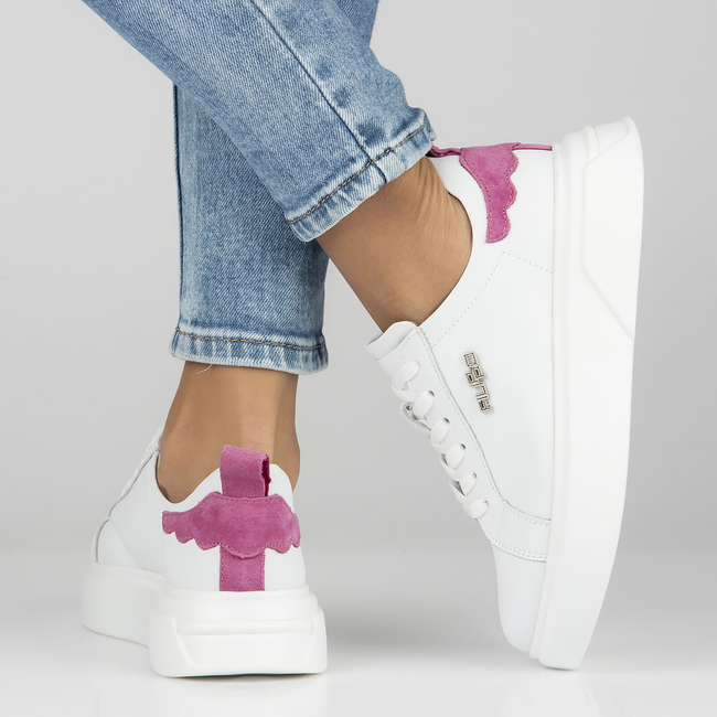 Leather Sneakers Filippo DP4580/23 WH white