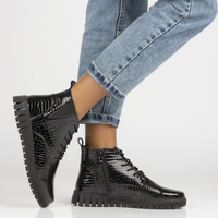 Leather ankle boots Filippo DBT3946/22 BK black