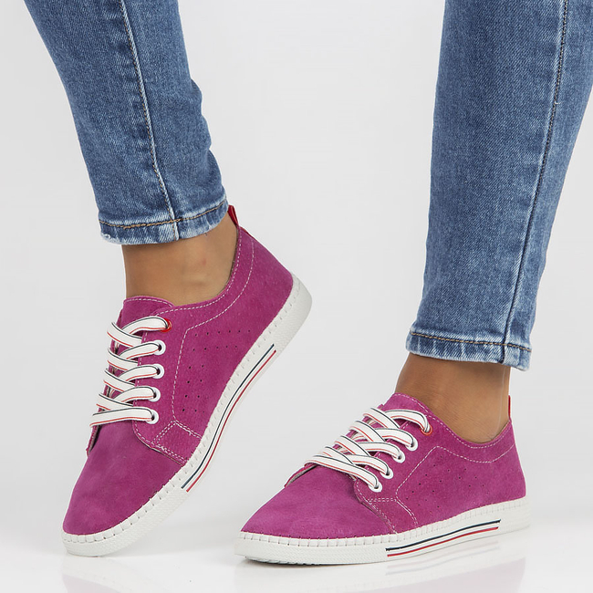Leather shoes Filippo DP3507/22 FH fuchsia