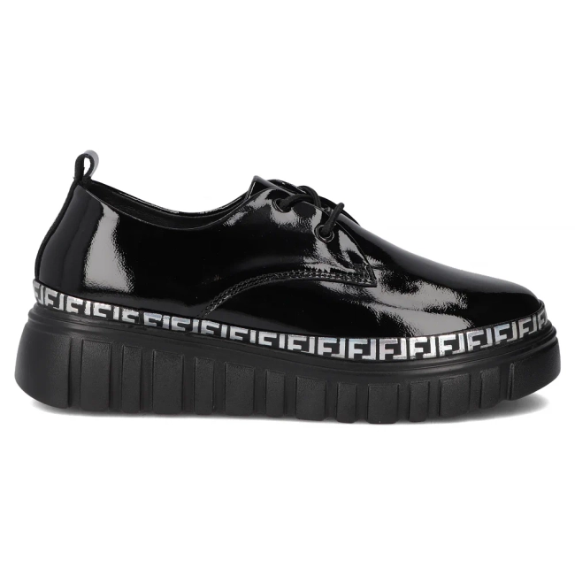 Leather sneakers Filippo DP6846/25 BK L black
