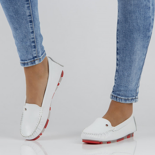 Leather loafers Filippo DP2037/22 WH white