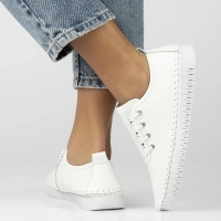 Leather shoes Filippo DP7030/25 WH white