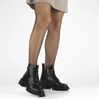 Skórzane botki na obcasie Filippo DBT7422/25 BK czarne