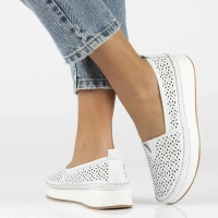Leather shoes Filippo DP4555/26 WH white
