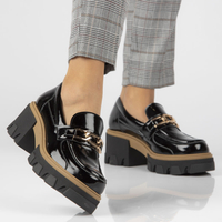 Leather shoes Filippo 20114 N black