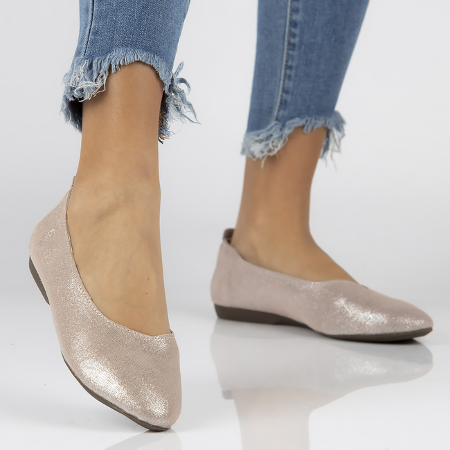 Leather ballerinas Filippo DP1337/20 PI pink