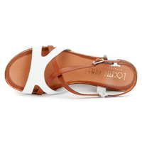 Sandals Loretta Vitale 3457 Reptil Blanco-Roble