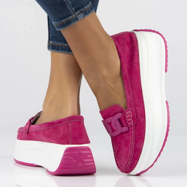 Leather shoes Filippo DP6132/24 FH pink