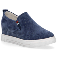 Leather shoes Filippo DP1356/20 NV navy blue