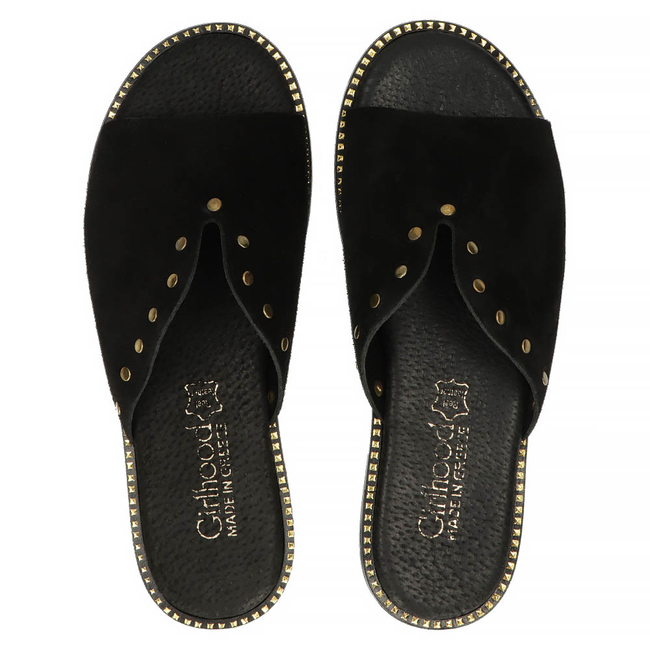 Leather Slippers Filippo LH-425 black