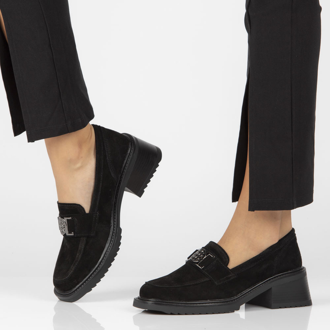 Leather shoes Filippo DP4145/22 BK black