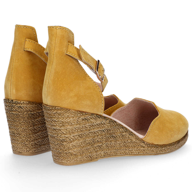 Skórzane sandały Filippo DS1394/20 YL żółte