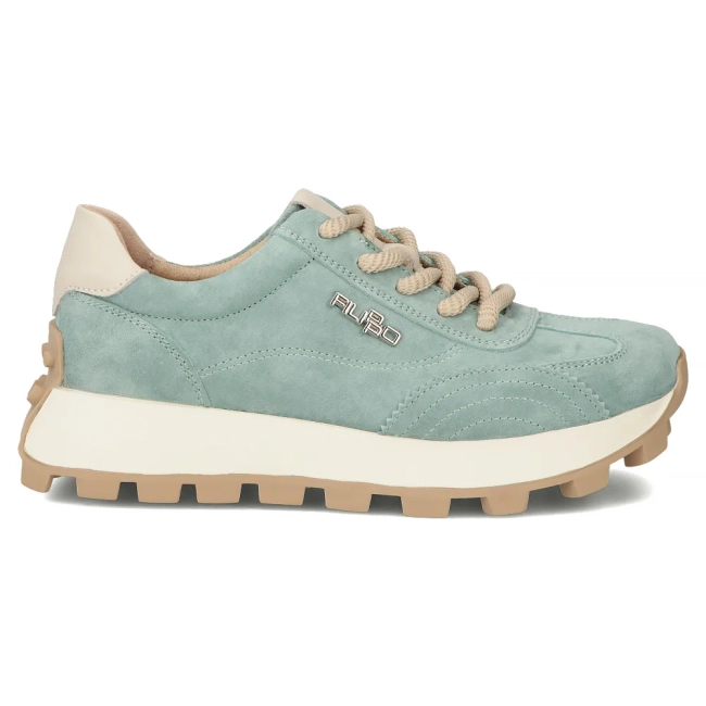 Leather sneakers Filippo DP7498/26 GE green