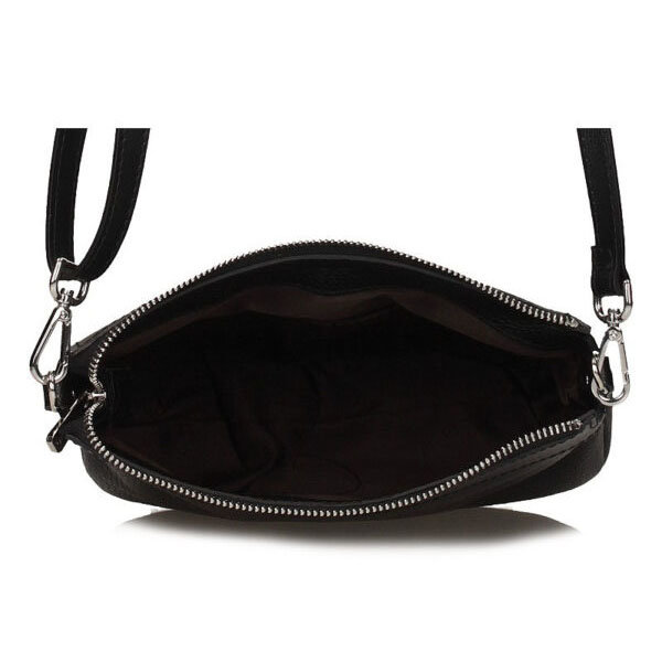 Handbag Toscanio Leather Messenger Bag C238 black