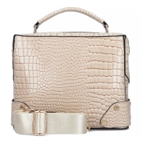 Beżowa torebka kuferek beige chic