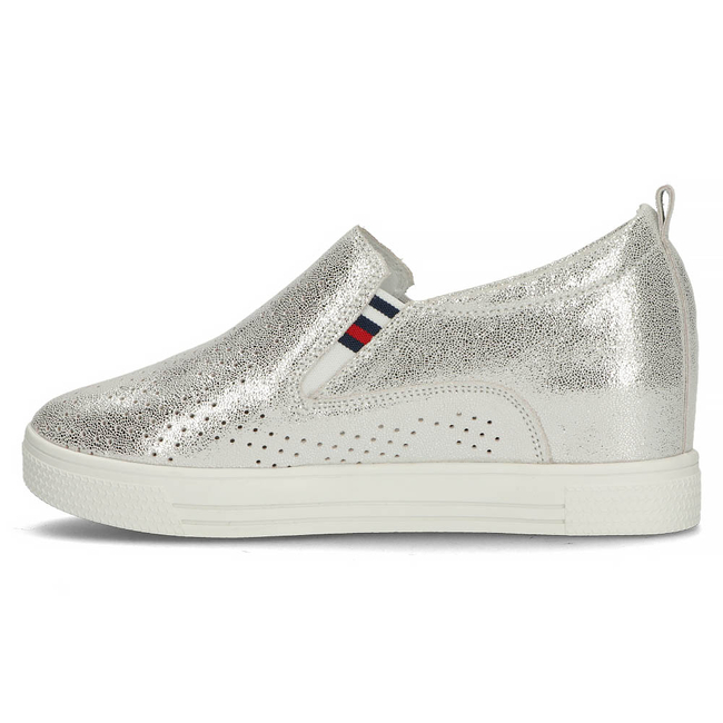 Leather shoes Filippo DP1356/22 SI silver