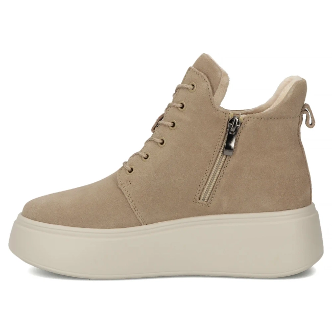 Leather ankle boots Filippo DBT7272/25 BE beige