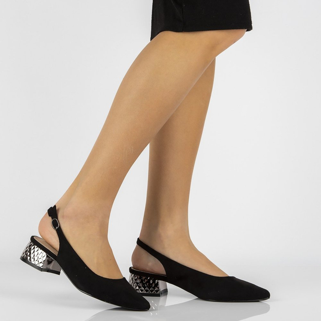 Heeled shoes FILIPPO DP2095/21 BK Black