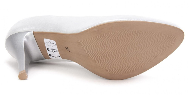 Pumps Filippo 097 Silver Satin