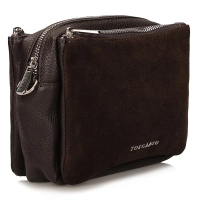 Skórzana torebka Toscanio G81 ciemnobrązowa