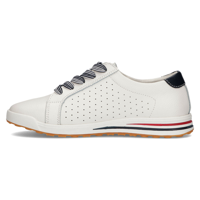 Skórzane półbuty Filippo DP3509/23 WH białe