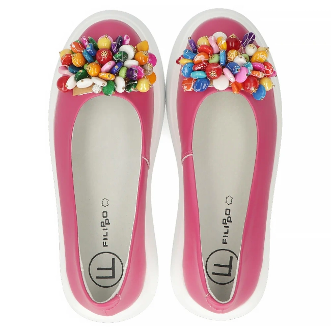 Leather shoes Filippo DP6836/25 FH pink