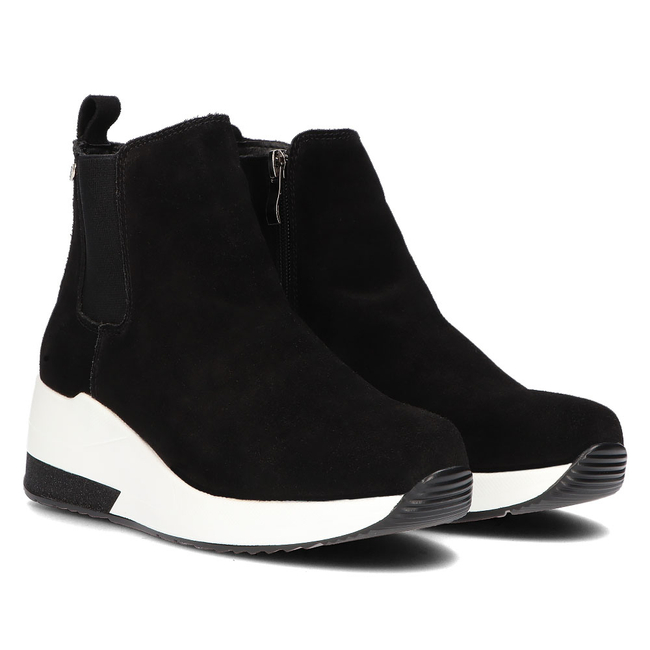 Leather ankle boots Filippo DBT3195/21 BK black