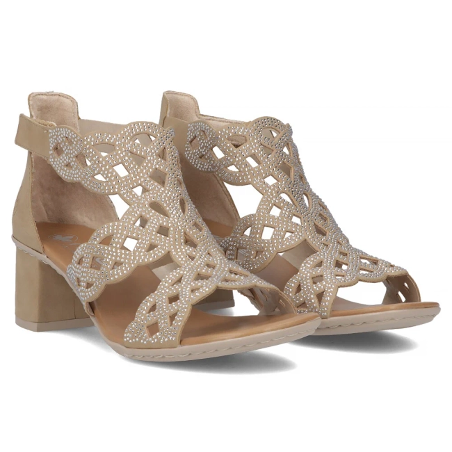 Sandals Rieker 64773-61 beige