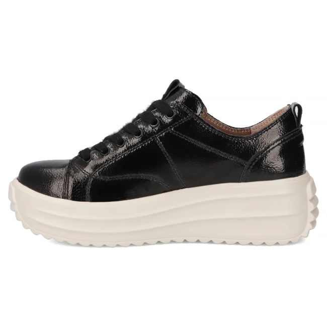 Leather sneakers Filippo DP6795/25 BK black