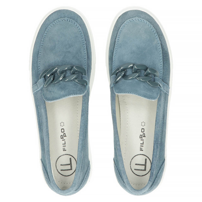 Leather shoes Filippo DP4484/23 NV navy