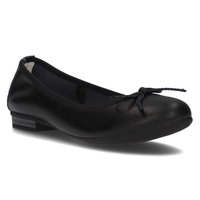 Skórzane baleriny Filippo DP631/21 BK czarne