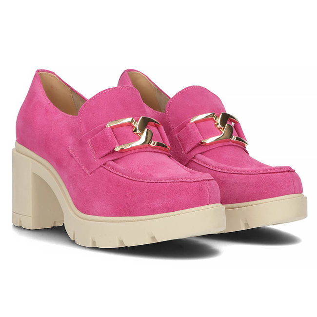 Leather shoes Filippo 20097 fuchsia