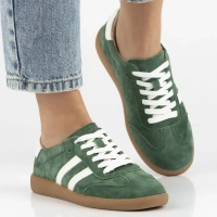Leather sneakers Filippo DP6741/25 GE green
