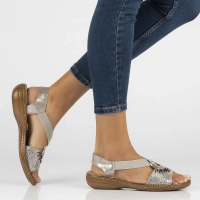 Sandals Rieker 60880-90 metalic