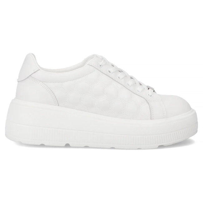 Leather sneakers Filippo DP7285/25 WH white