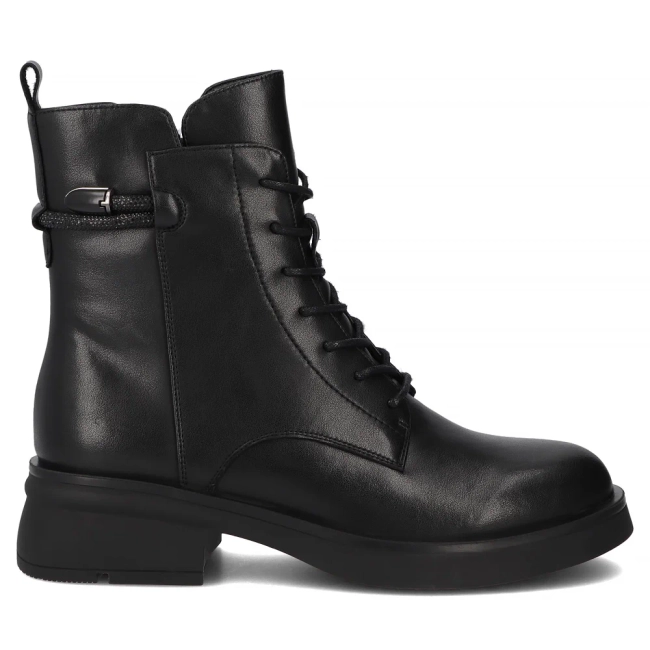Leather ankle boots Filippo DBT7453/25 BK black