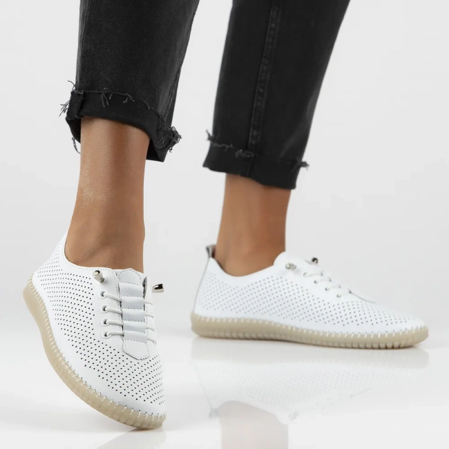 Leather shoes Filippo DP6140/25 WH white